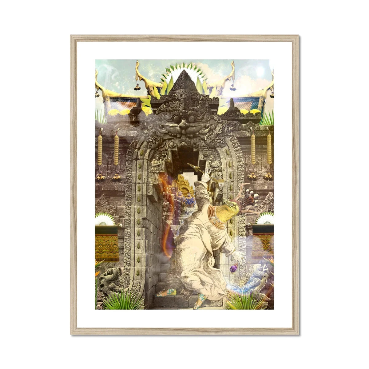 Guest of Honour - Buddhist Collage Fusion Art Print