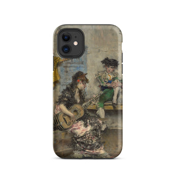 Guitar Player - Giovanni Boldini Iphone Case, 11 / Matte, Art-adorned Phone Case