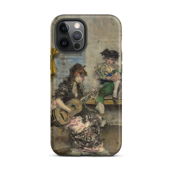 Guitar Player - Giovanni Boldini Iphone Case, 12 Pro Max / Matte, Artistic Phone Case