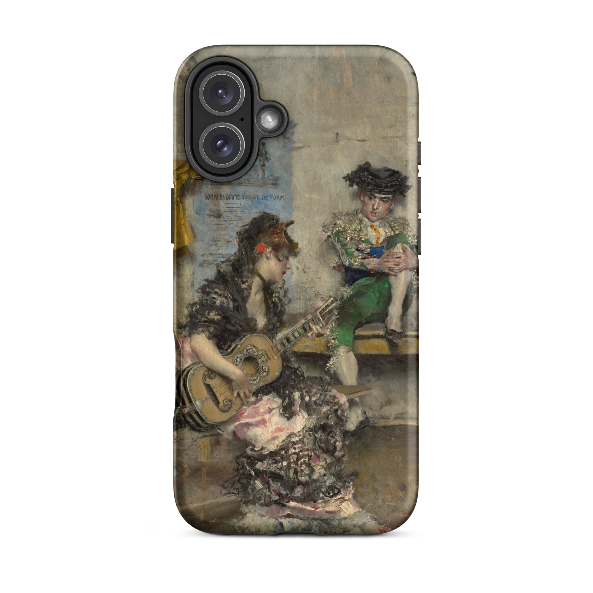 Guitar Player Giovanni Boldini Iphone Case, 16 Plus / Matte, Phone Case Painting