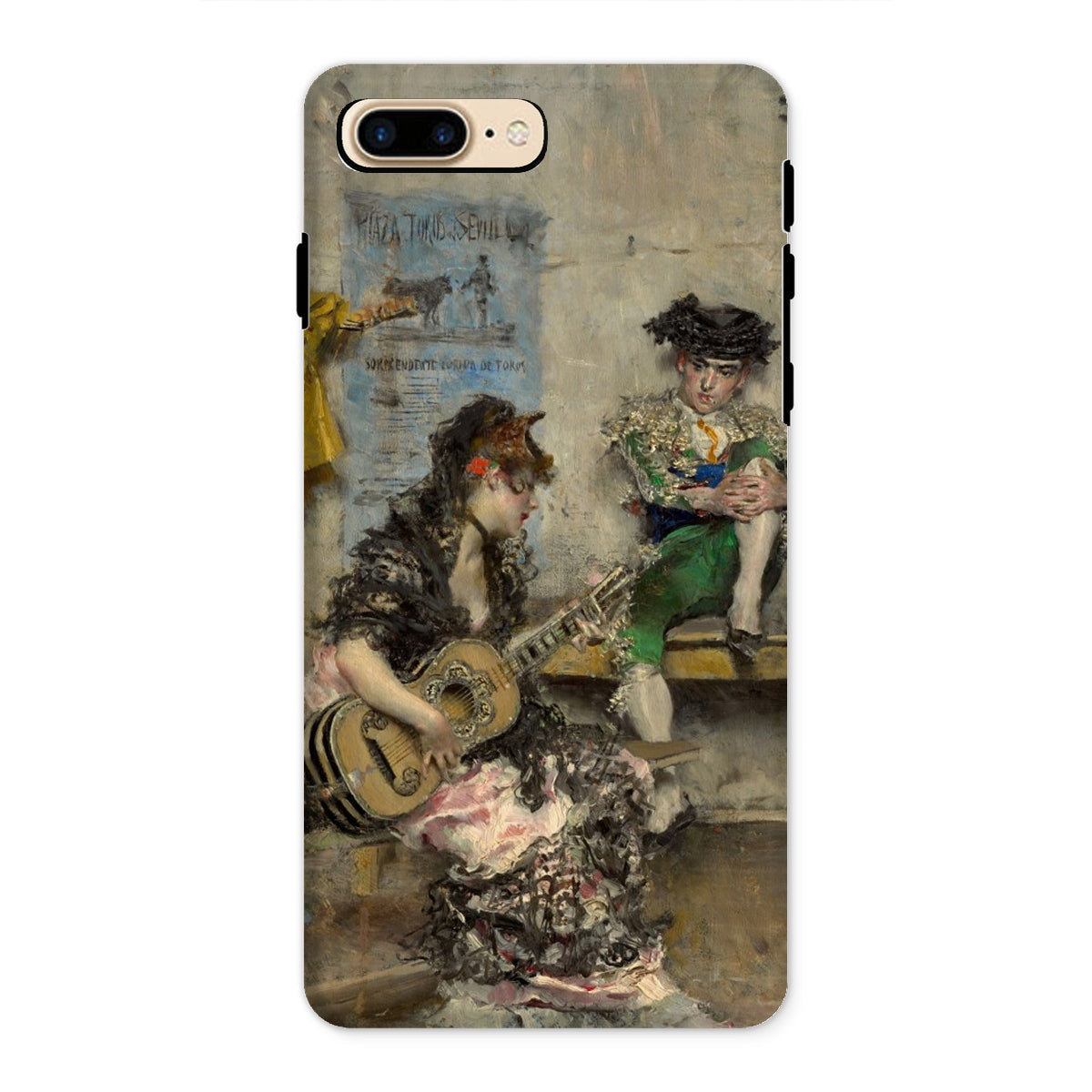 Guitar Player Giovanni Boldini Iphone Case, 8 Plus / Matte, Phone Case Painting
