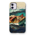 The Gulf Stream - Winslow Homer Iphone Case, 11 / Matte, Iphone Case Dramatic Maritime Painting Sailors Lifeboat Sharks