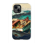 The Gulf Stream - Winslow Homer Iphone Case, 13 Mini / Matte, Phone Case Winslow Homer’s Gulf Stream Painting Shark