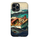 The Gulf Stream - Winslow Homer Iphone Case, 14 Pro Max / Matte, Iphone Case Winslow Homer’s Gulf Stream Painting Shark