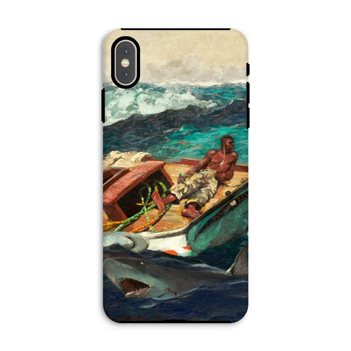 The Gulf Stream Winslow Homer Iphone Case, Xs Max / Matte, Phone Case Dramatic Maritime Scene Shark Boat
