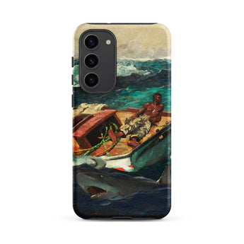 The Gulf Stream - Winslow Homer Phone Case Samsung Galaxy S23 Plus / Matte Rugged Textured Dramatic Oil Painting Man, Mobile Cases