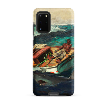 The Gulf Stream - Winslow Homer Samsung Case, Galaxy S20 Plus / Matte, Smartphone Protective Case Painted Scene Man Boat Shark