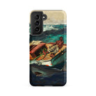 The Gulf Stream Winslow Homer Samsung Case, Galaxy S21 Fe / Matte, Smartphone Case Painted Scene Man Boat Shark