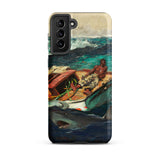 The Gulf Stream - Winslow Homer Samsung Case, Galaxy S21 Plus / Matte, Smartphone Case Painting Man Boat Shark