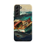 The Gulf Stream - Winslow Homer Samsung Case, Galaxy S22 Plus / Matte, Smartphone Case Painting Man Boat Shark