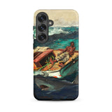 The Gulf Stream - Winslow Homer Samsung Case, Galaxy S25 Plus / Matte, Phone Case Painting Man Boat Shark