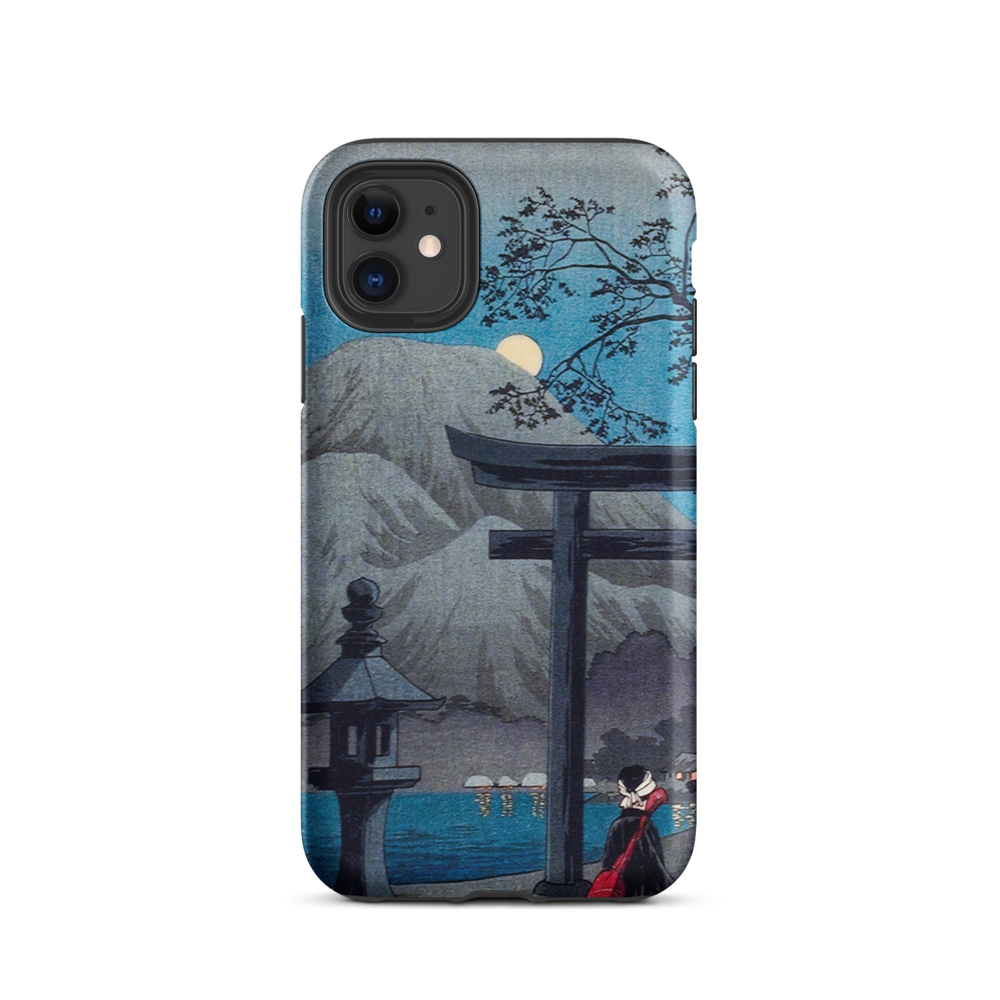 Hakone Lake in Moonlight Hiroaki Takahashi Iphone Case, 11 / Matte, Japanese Themed Phone Case