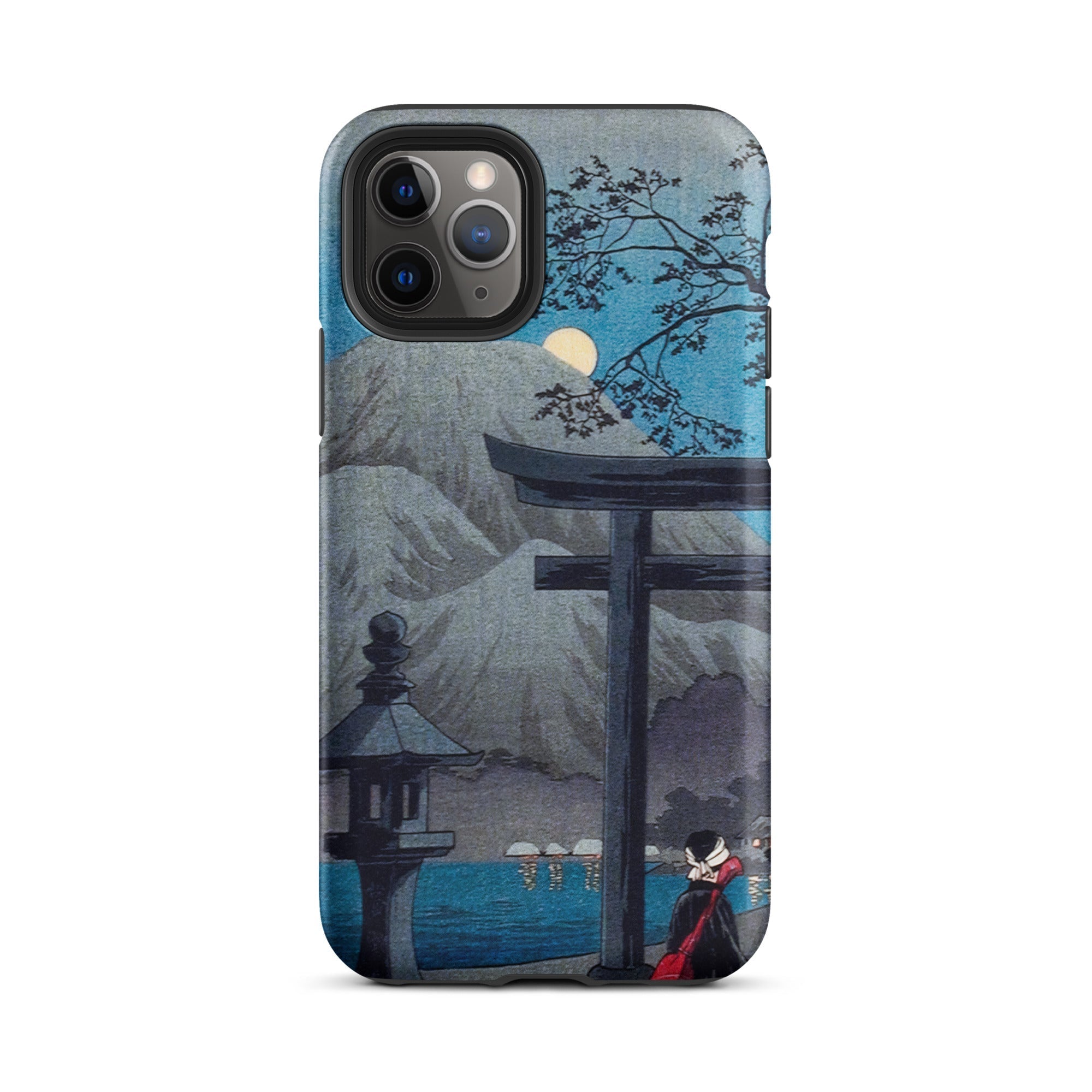Hakone Lake in Moonlight Hiroaki Takahashi Iphone Case, 11 Pro / Matte, Japanese Art Phone Case