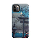 Hakone Lake in Moonlight Hiroaki Takahashi Iphone Case, 11 Pro Max / Matte, Japanese Themed Phone Case