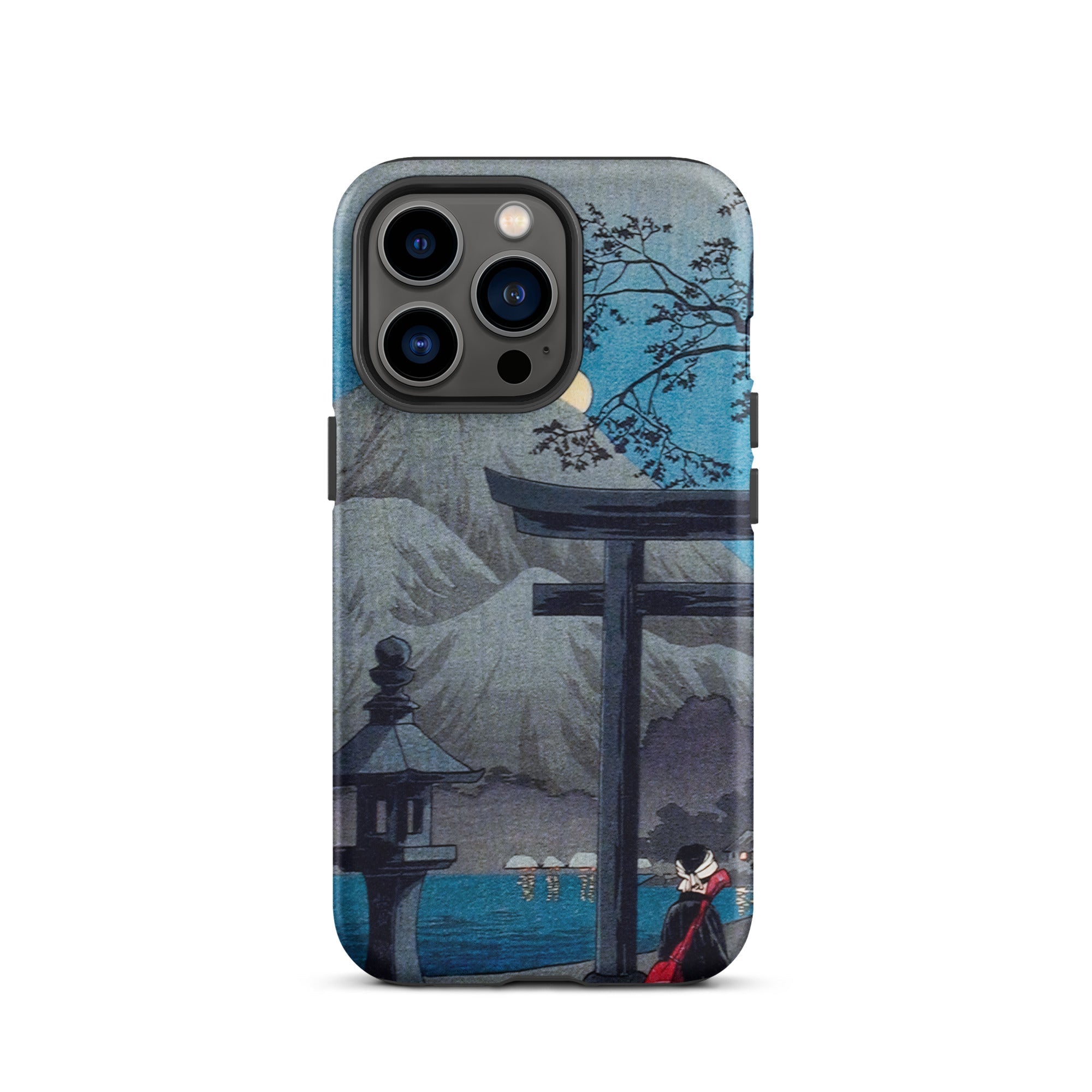 Hakone Lake in Moonlight Hiroaki Takahashi Iphone Case, 13 Pro / Matte, Japanese Art Themed Phone Case