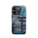 Hakone Lake in Moonlight - Hiroaki Takahashi Iphone Case, 15 Pro / Matte, Japanese-themed Phone Case