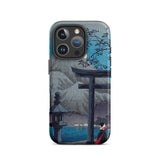 Hakone Lake in Moonlight - Hiroaki Takahashi Iphone Case, 16 Pro / Matte, Smartphone Case Japanese Art