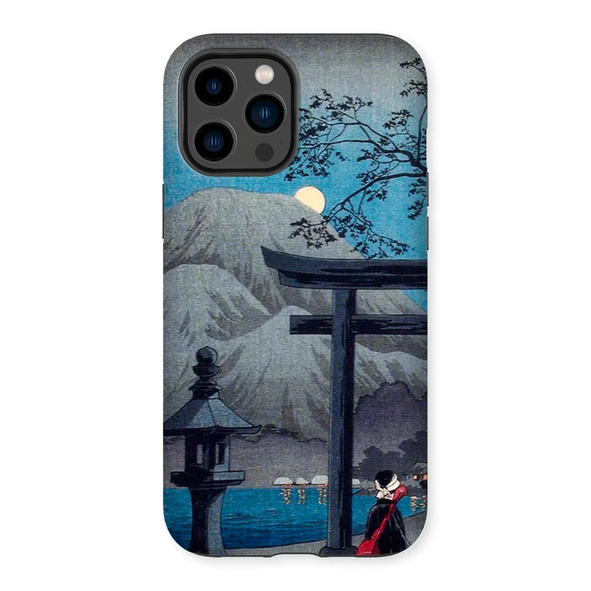 Hakone Lake in Moonlight - Hiroaki Takahashi Iphone Case - 14 Pro Max / Matte