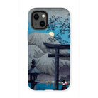 Hakone Lake in Moonlight - Hiroaki Takahashi Iphone Case - 13 Mini / Matte