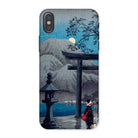 Hakone Lake in Moonlight - Hiroaki Takahashi Iphone Case - x / Matte