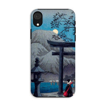 Hakone Lake in Moonlight - Hiroaki Takahashi Iphone Case, Xr / Matte, Japanese Art Phone Case