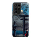 Hakone Lake in Moonlight Hiroaki Takahashi Samsung Case, Galaxy S21 Ultra / Matte, Smartphone Case Japanese Ukiyo e Style Landscape Torii