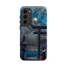 Hakone Lake in Moonlight Hiroaki Takahashi Samsung Case, Galaxy S23 Plus / Matte, Smartphone Decorative Case Japanese Style Landscape Torii