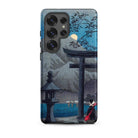 Hakone Lake in Moonlight Hiroaki Takahashi Samsung Case, Galaxy S25 Ultra / Matte, Smartphone Case Japanese Style Landscape Mountains Lake