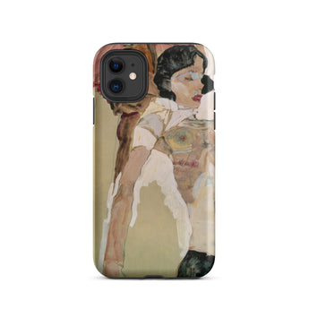 Half Naked Woman - Egon Schiele Iphone Case, 11 / Matte, Iphone 12 Pro Phone Case Stylized Abstract Painting