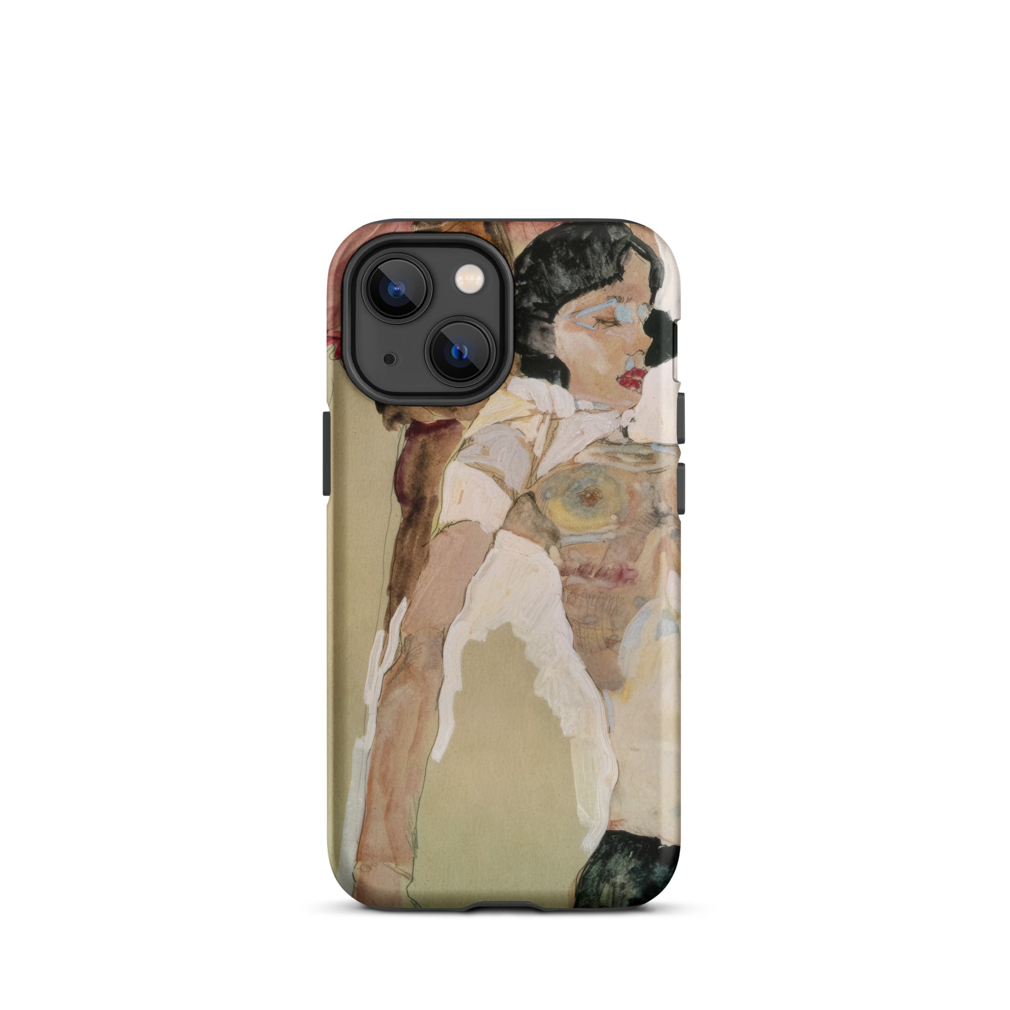 Half Naked Woman - Egon Schiele Iphone Case, 13 Mini / Matte