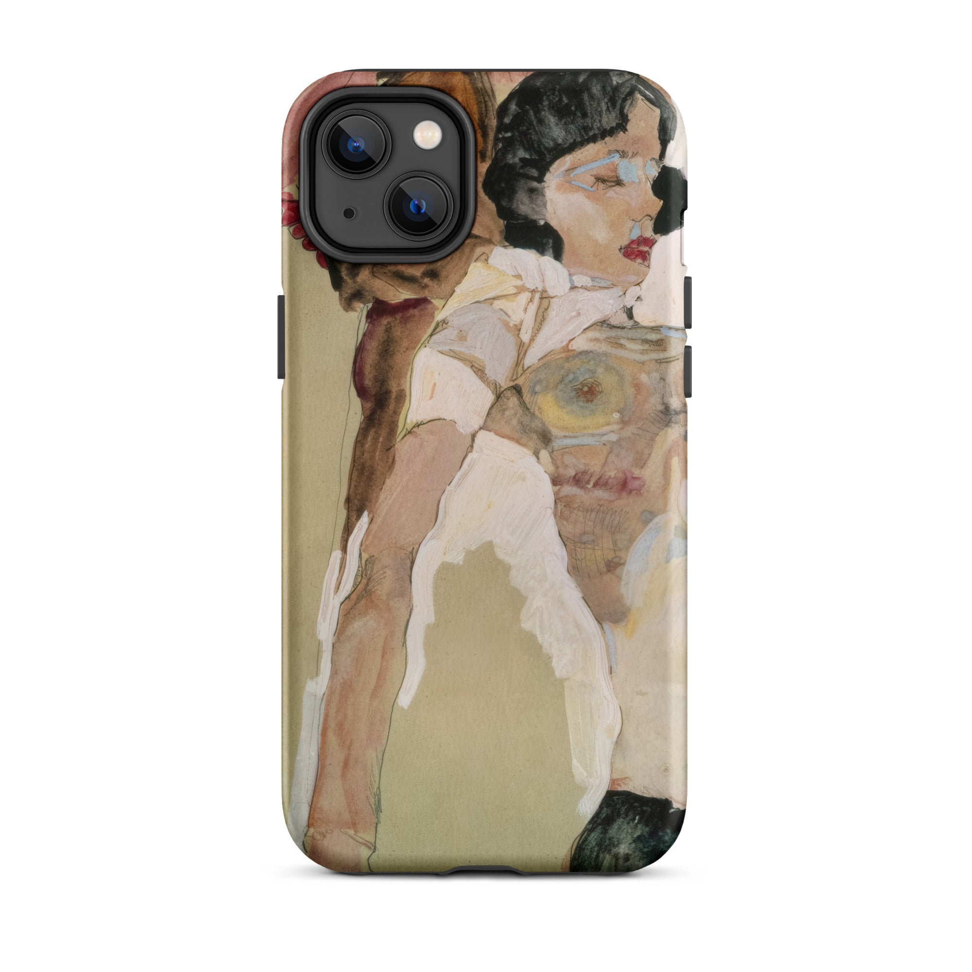 Half Naked Woman - Egon Schiele Iphone Case, 14 Plus / Matte