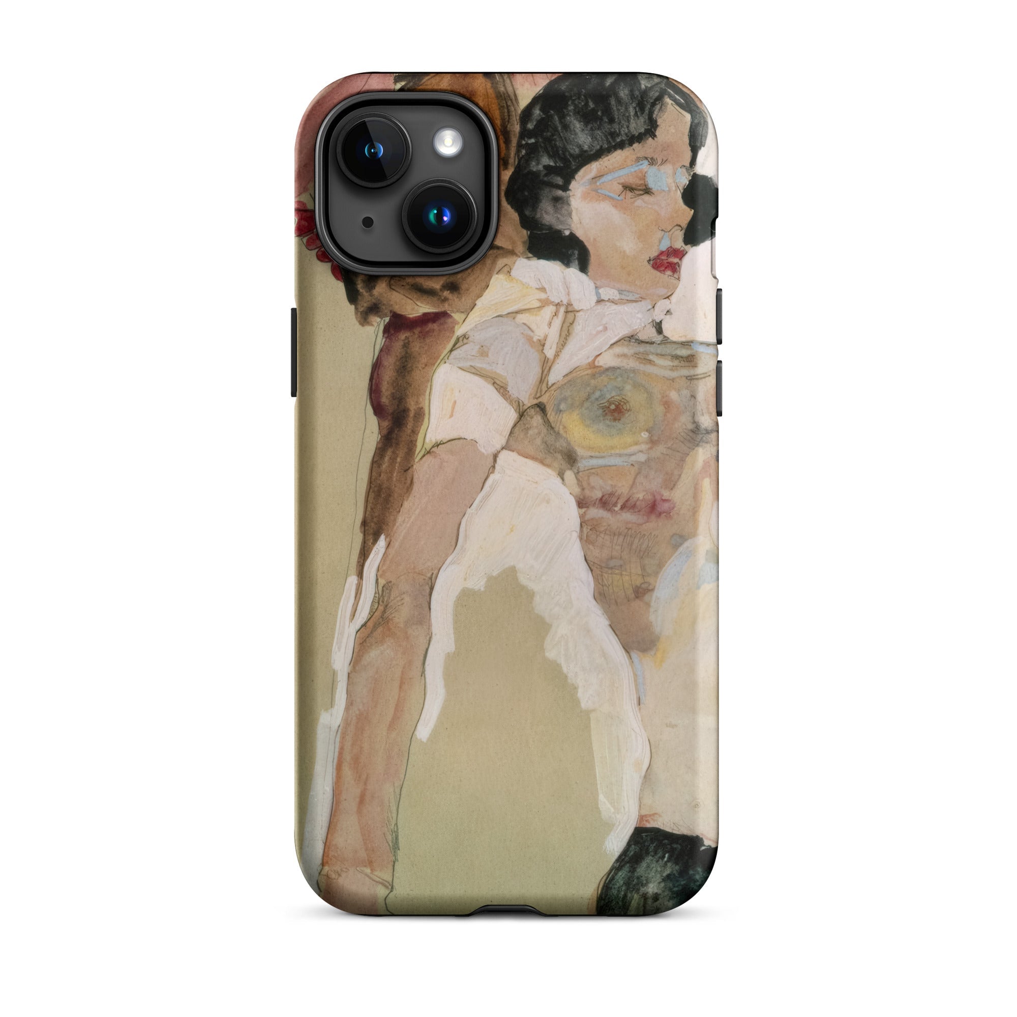 Half Naked Woman - Egon Schiele Iphone Case, 15 Plus / Matte