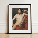 Half Painted Figure - William-adolphe Bouguereau Art Print / Canvas, 12x16’’ / 31x41cm / Black Frame / Matboard, Posters Prints & Visual