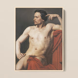 Half Painted Figure - William-adolphe Bouguereau Art Print / Canvas, 12x16’’ / 31x41cm / Natural Frame, Posters Prints & Visual Artwork,