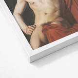 Half Painted Figure - William-adolphe Bouguereau Art Print / Canvas White Framed Classical Painting Muscular Nude Bouguereau’s Isolates,