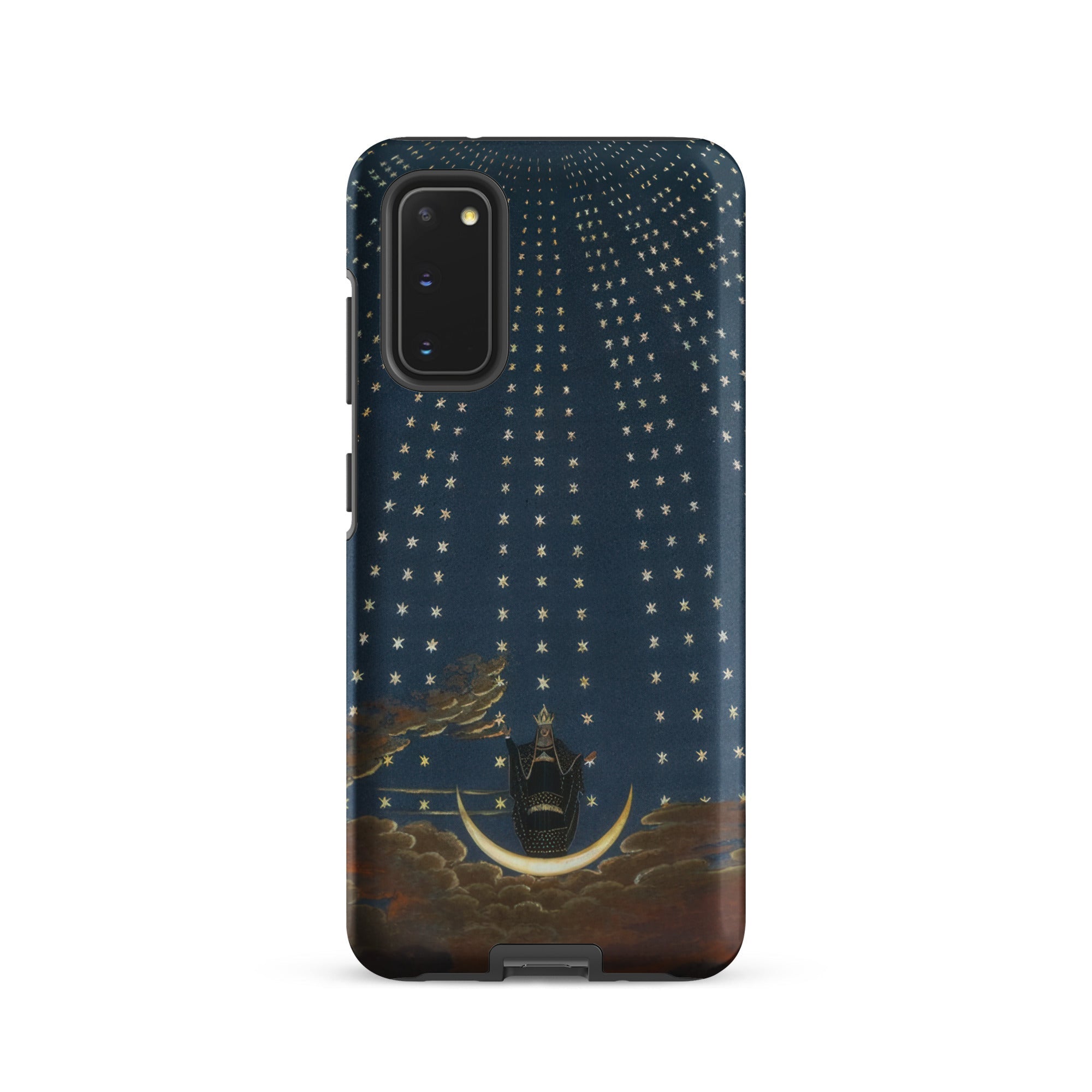 Hall of Stars Karl Friedrich Thiele Samsung Case, Galaxy S20 / Matte, Smartphone Phone Case Celestial Design Crescent Moon Stars