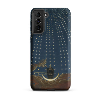 Hall of Stars - Karl Friedrich Thiele Samsung Case, Galaxy S21 Plus / Matte, Dark Blue Smartphone Case Starry Night Sky Figure