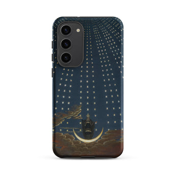 Hall of Stars - Karl Friedrich Thiele Samsung Case, Galaxy S23 Plus / Matte, Dark-colored Smartphone Case Starry Night Sky Design Crescent