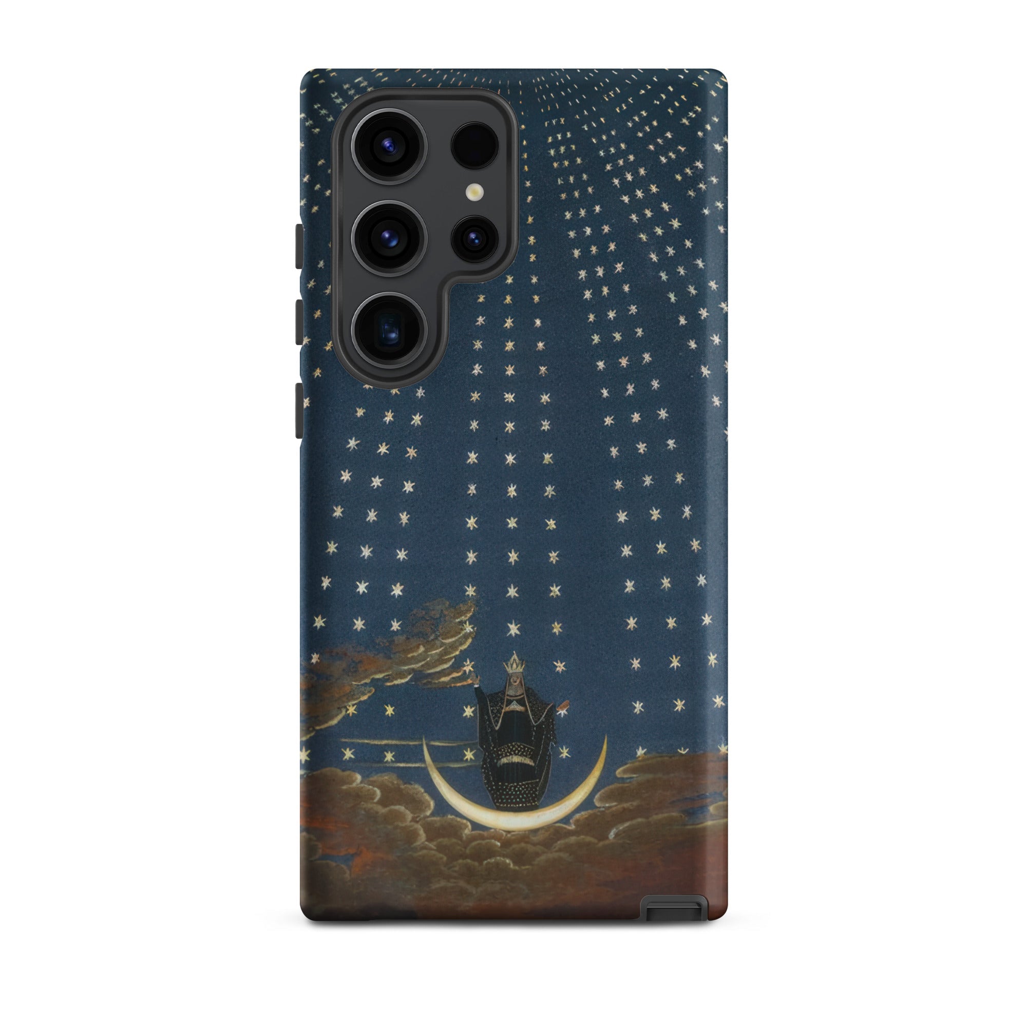 Hall of Stars Karl Friedrich Thiele Samsung Case, Galaxy S23 Ultra / Matte, Dark Blue Phone Case Celestial Design Crescent Moon