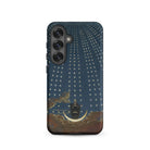 Hall of Stars Karl Friedrich Thiele Samsung Case, Galaxy S25 / Matte, Smartphone Case Celestial Design Figure Crescent Moon Surrounded