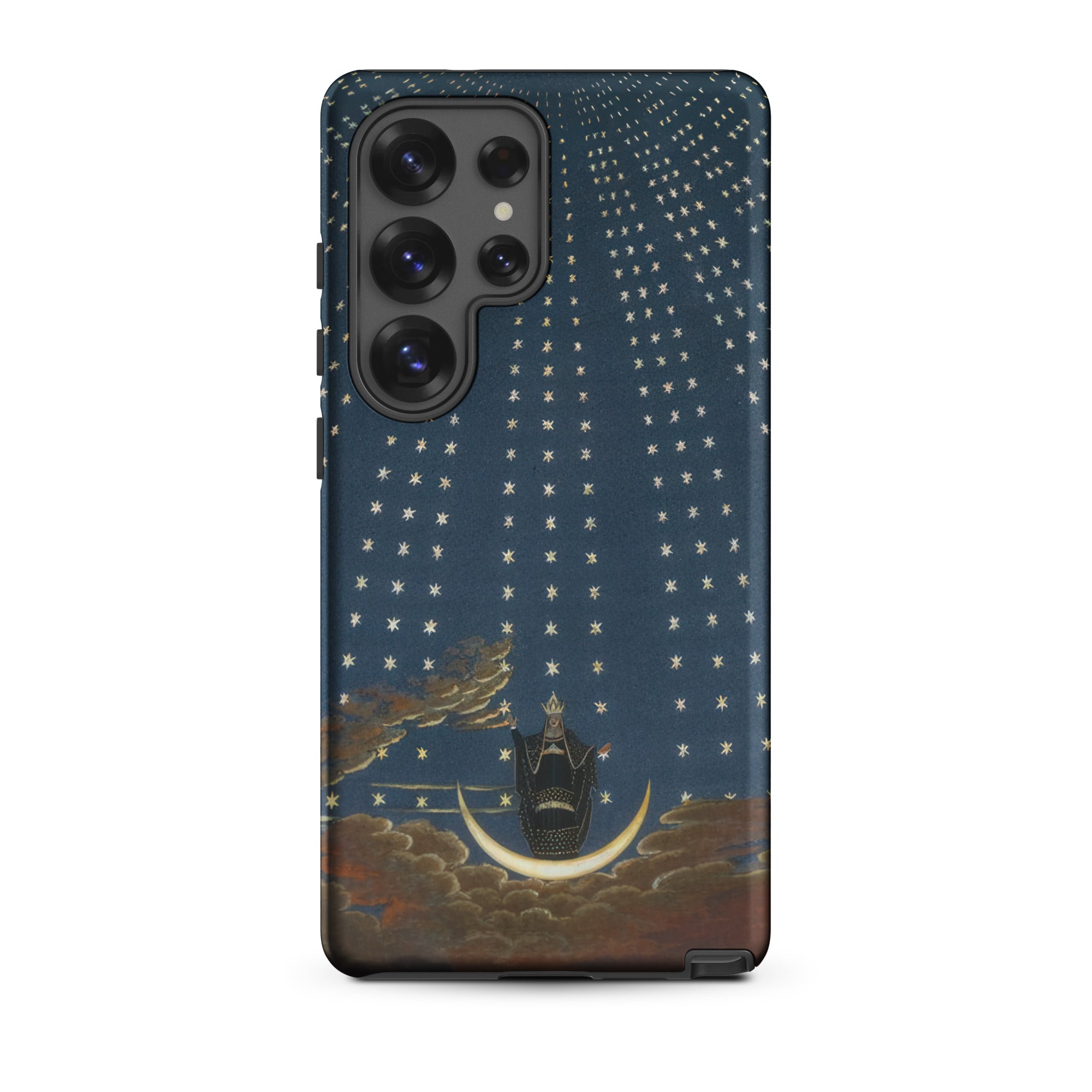 Hall of Stars Karl Friedrich Thiele Samsung Case, Galaxy S25 Ultra / Matte, Dark Blue Phone Case Starry Sky Clouds Figure