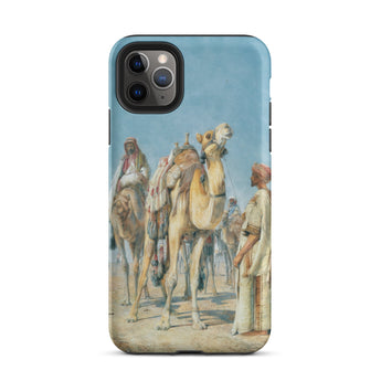 Halt in the Desert - John Frederick Lewis Iphone Case, 11 Pro Max / Matte, Iphone Pro Max Case Orientalist Painting Camel