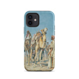 Halt in the Desert - John Frederick Lewis Iphone Case, 12 / Matte, Phone Case Orientalist Painting Camels People
