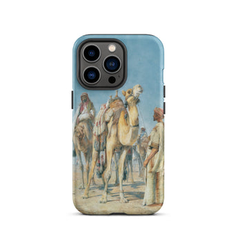 Halt in the Desert - John Frederick Lewis Iphone Case, 13 Pro / Matte, Iphone Desert Caravan Painting Case
