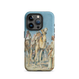 Halt in the Desert - John Frederick Lewis Iphone Case, 15 Pro / Matte, Iphone Case Desert Scene Camels People