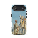 Halt in the Desert - John Frederick Lewis Phone Case Iphone 17 Air / Matte Iphone 12 Case Desert Scene Design Camel Figures Frederick Lewis