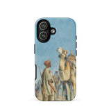 Halt in the Desert - John Frederick Lewis Phone Case Iphone 17 / Matte Iphone 12 Case Desert-themed Artwork Two Men Camel Frederick Lewis