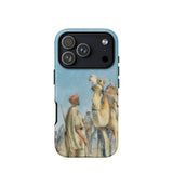 Halt in the Desert - John Frederick Lewis Phone Case Iphone 17 Pro / Matte Iphone 12 Pro Max Case Desert-themed Design Camels Frederick