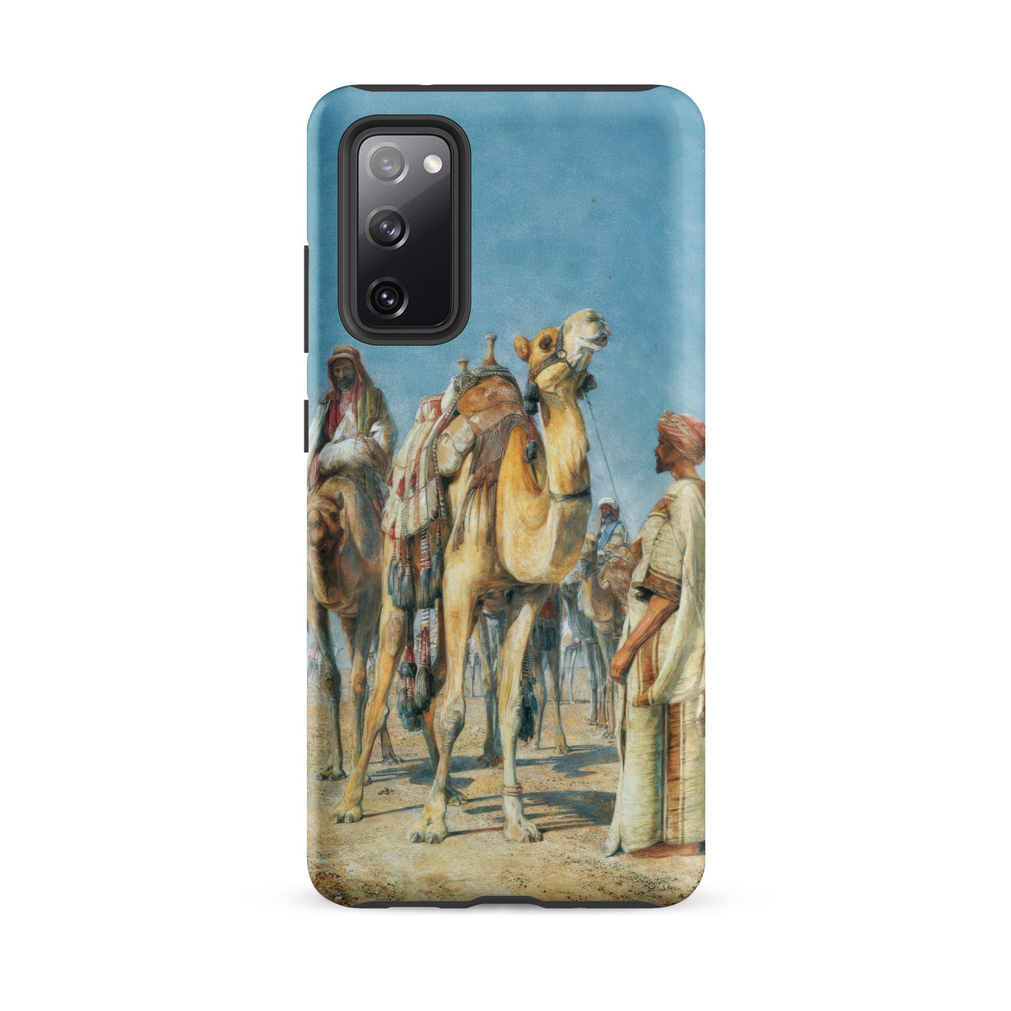 Halt in the Desert John Frederick Lewis Samsung Case, Galaxy S20 Fe / Matte, Phone Case Desert Scene Camels People