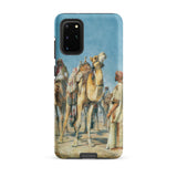 Halt in the Desert - John Frederick Lewis Samsung Case, Galaxy S20 Plus / Matte, Smartphone Case Desert Caravan Painting